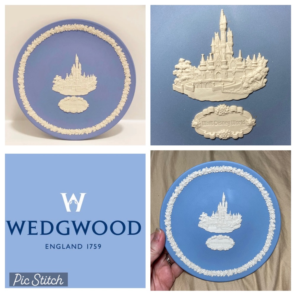 Vintage 1978 Wedgwood Jasperware Walt Disney World Castle 3D 6” Collector Plate